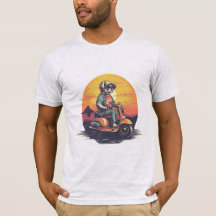 Vintage-Welpenfahrt-Scooper-T-Shirt