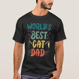 Vintage Welt s Bester Katzenvater Vatertag Beste K T-Shirt