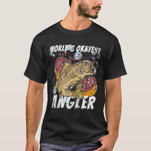 Vintage Welt S Okest Angler Funny Sarcastic Ret T-Shirt