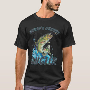 Vintage Welt S Okest Angler Funny Sarcastic Ret T-Shirt