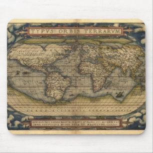 Vintage Weltatlas Historisches Design Mousepad
