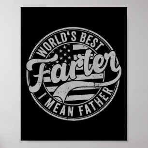 Vintage Welten Beste Farter I Gemein Vaterväter D Poster