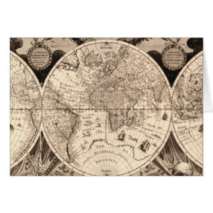 Vintage Weltkarte
