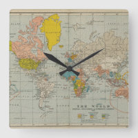 Vintage Weltkarte 1910