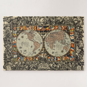 Vintage Weltkarte (1920) Puzzle