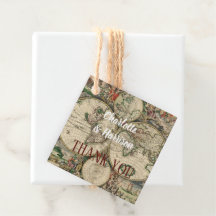 Vintage-Weltkarte Reise-Thema Hochzeit