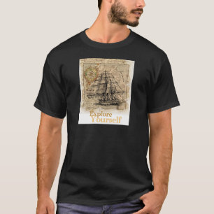 Vintage Weltkarte T-Shirt