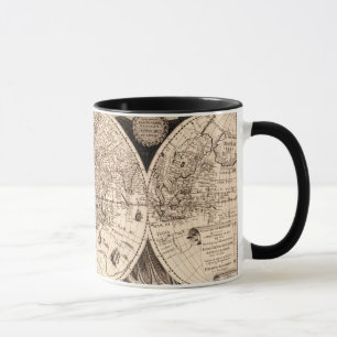 Vintage Weltkarte Tasse