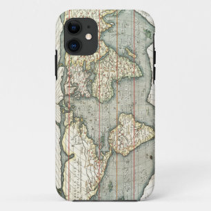 Vintage Weltkarte von Abraham Ortelius 1587–1595 Case-Mate iPhone Hülle