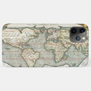 Vintage Weltkarte von Abraham Ortelius 1587-1595 Case-Mate iPhone Hülle