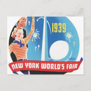Vintage Weltmesse - Postkarte