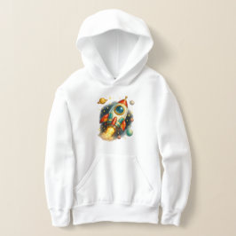 Vintage-Weltraum-Raketen-Schiff-Kinder-Hoodie  Hoodie