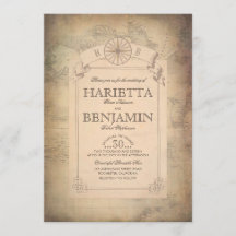 Vintage Weltreiseplan-Adventure Wedding