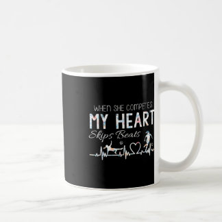 Vintage Wenn sie antritt, macht mein Herz Sprünge Kaffeetasse