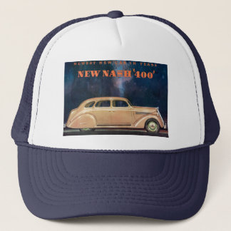 Vintage-Werbeetikett Neue Nash 400 Trucker-Mütze C Truckerkappe