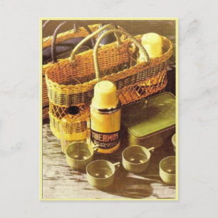 Vintage Werbeflasche Postkarte