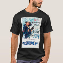 Vintage Werbeplakat der US Navy