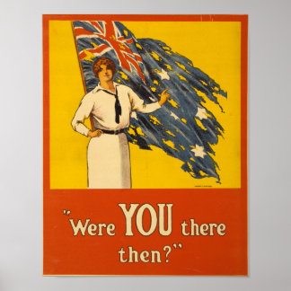 Vintage Werbeplakat für die australische Armee Poster