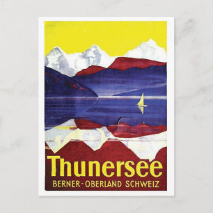 Vintage-Werbeplakat-Postkarte Postkarte