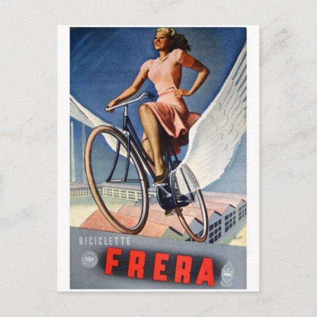 Vintage-Werbeplakat-Postkarte Postkarte (Vorderseite)