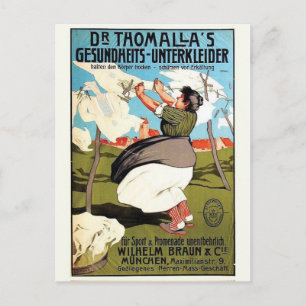 Vintage-Werbeplakat-Postkarte Postkarte