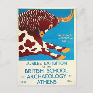 Vintage-Werbeplakat-Postkarte Postkarte