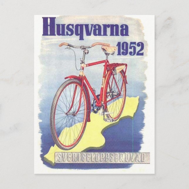 Vintage-Werbeplakat-Postkarte Postkarte (Vorderseite)