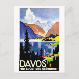 Vintage-Werbeplakat-Postkarte Postkarte