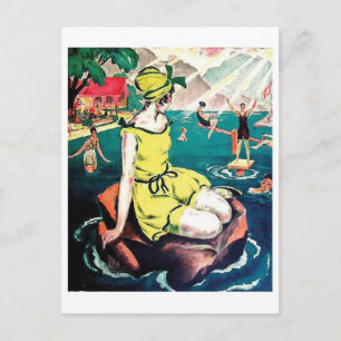 Vintage-Werbeplakat-Postkarte Postkarte