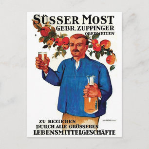 Vintage-Werbeplakat-Postkarte Postkarte