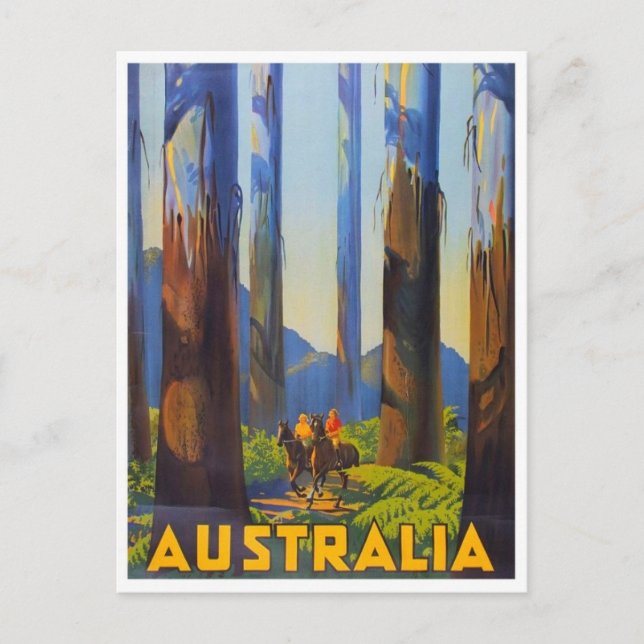 Vintage-Werbeplakat-Postkarte Postkarte (Vorderseite)