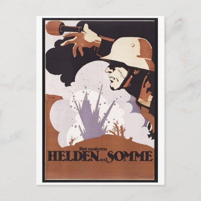 Vintage-Werbeplakat-Postkarte Postkarte (Vorderseite)