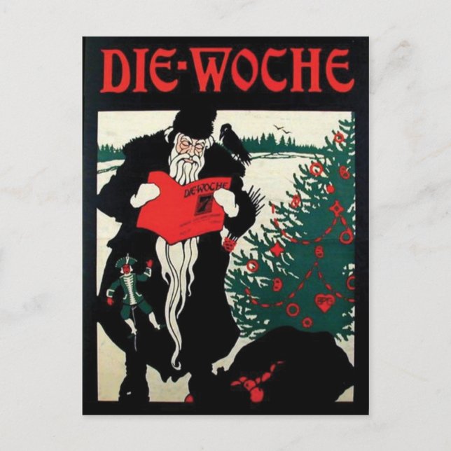 Vintage-Werbeplakat-Postkarte Postkarte (Vorderseite)
