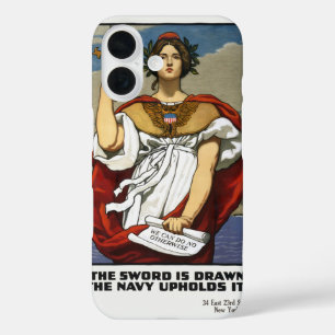 Vintage-Werbeposter der Marine aus dem Ersten Welt iPhone 16 Hülle