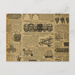 Vintage Werbespielzeug Postkarte