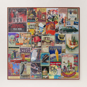 VINTAGE WERBSKOLLAGE, VERPACKT! PUZZLE