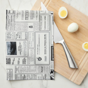 Vintage Werbung aus einem Magazin Küchentuch