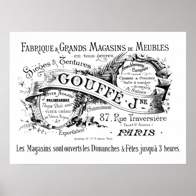 Vintage Werbung des europäischen Herstellers Poster (Vorne)