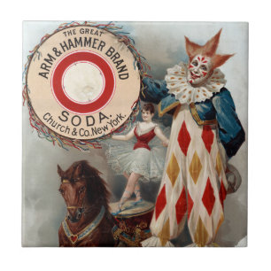 Vintage Werbung für arm & hammer Soda Fliese