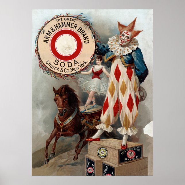 Vintage Werbung für arm & hammer Soda Poster (Vorne)