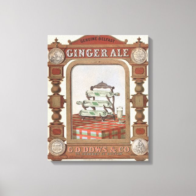 Vintage Werbung für Belfast Ginger Ale. 2 Leinwanddruck (Vorderseite)