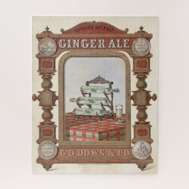 Vintage Werbung für Belfast Ginger Ale. 2 Puzzle (Vertikal)