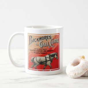 Vintage Werbung für Bickmore's Gall-Heilung für Pf Kaffeetasse