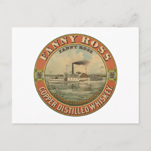 Vintage-Werbung für den destillierten Whiskey-Whis Postkarte