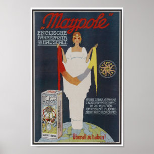Vintage Werbung für deutsche Pasta Poster