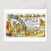 Vintage Werbung für Dole Bros. Hopfen und Malz
