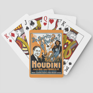 Vintage-Werbung für Harry Houdini Spielkarten