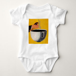 Vintage-Werbung für Kaffee Baby Strampler