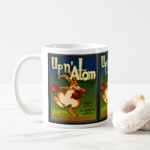 Vintage-Werbung für Karotten Kaffeetasse