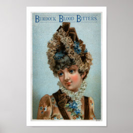 Vintage Werbung für Old Burdock Blood Bitter Beer Poster